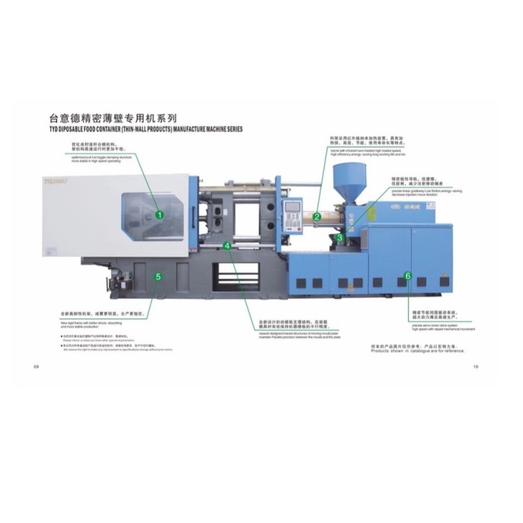 台意德薄壁高速专用机一次性快餐盒专用机伺服机 全新厂家直销