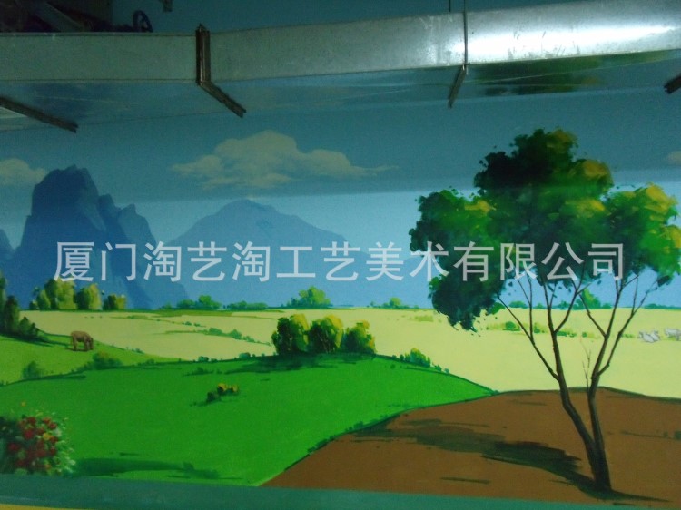 壁画制作墙绘制作3D油画订制荧光画订做各种题材油画批发