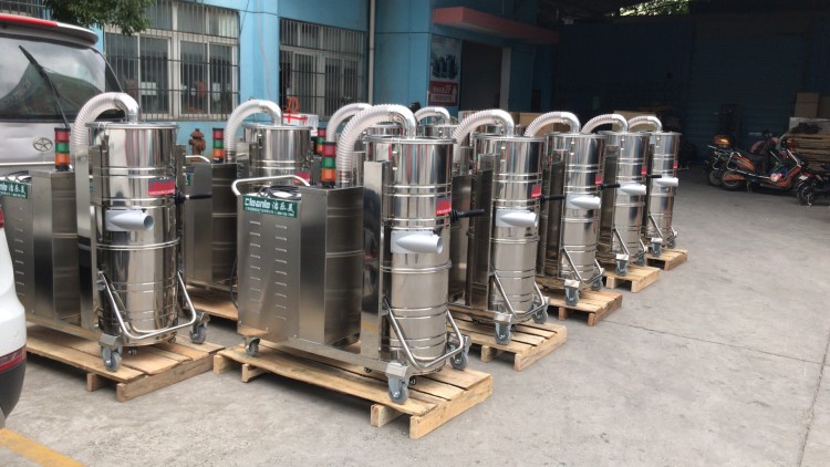 380V大功率工业吸尘器大型厂房地面灰尘吸尘机设备配套吸粉机4KW