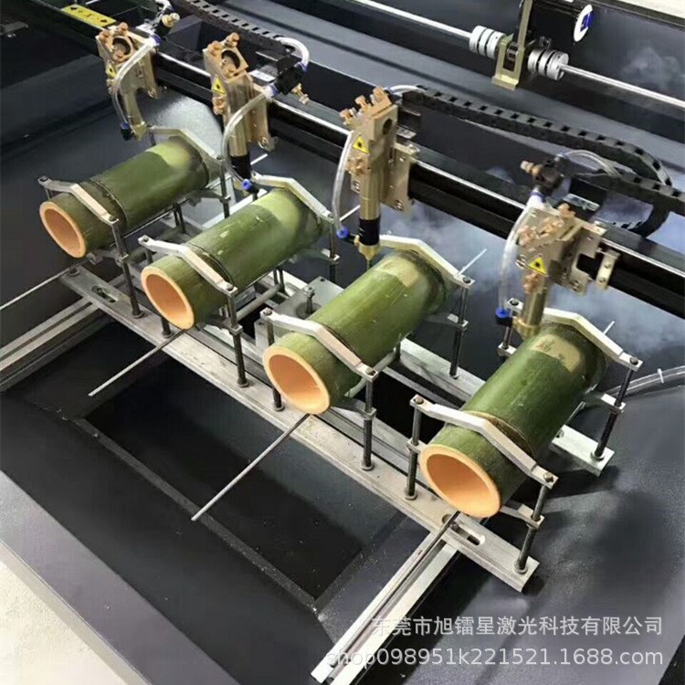 4060激光雕刻切割机 竹筒茶杯酒瓶旋转激光镭射雕刻图案文字设备