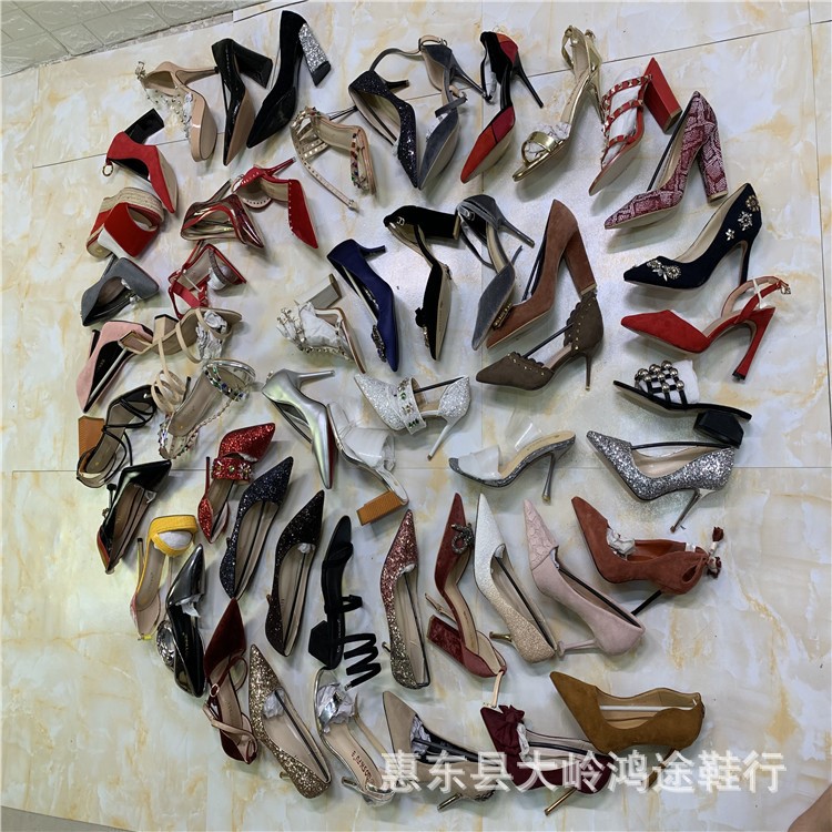 Giày cao gót高跟鞋杂款尾货清仓处理High heels一手货源批发