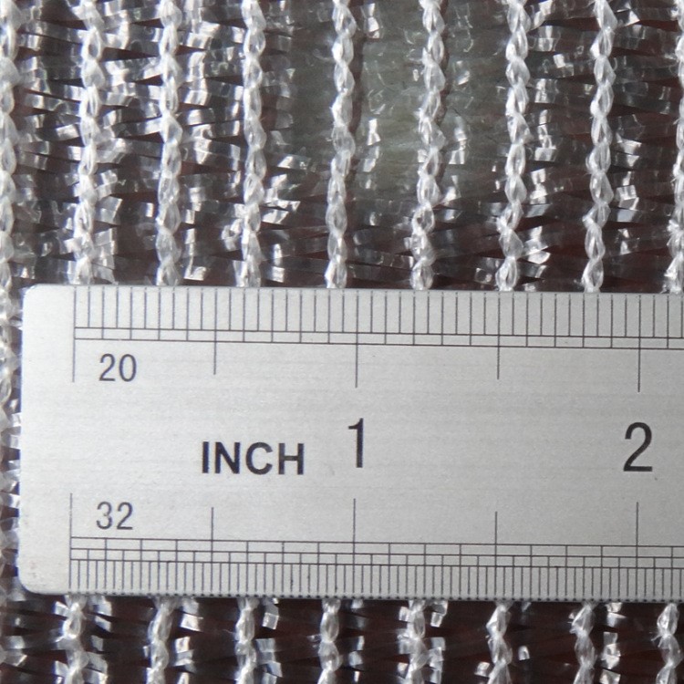 供应高强度45克出口法国透明三针遮阳网