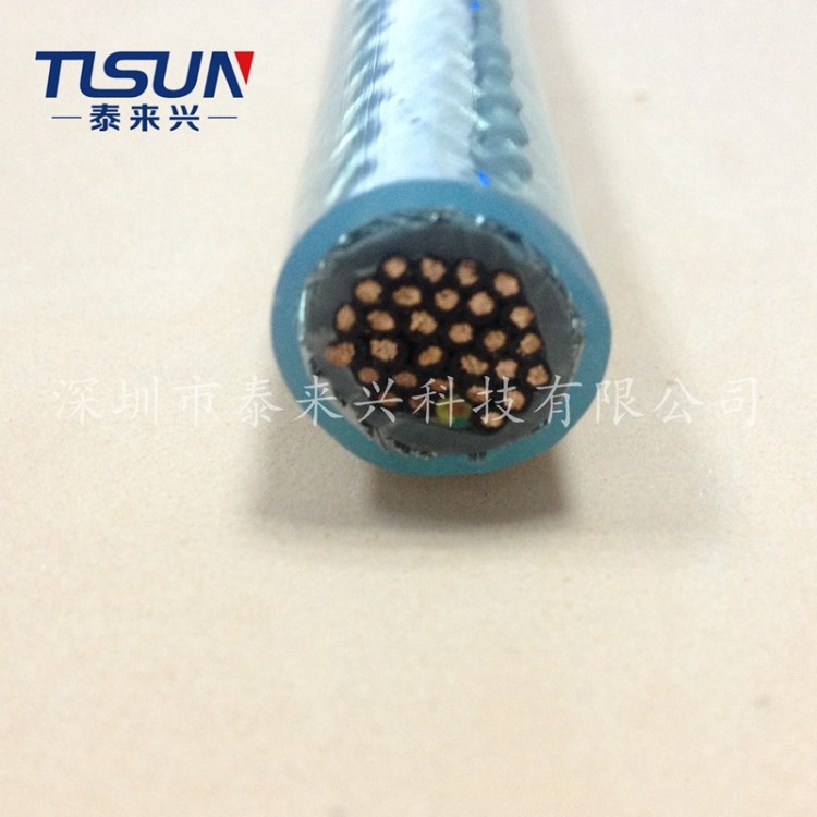 供应SY cable 多芯0.5平方 钢丝编织屏蔽电缆 双层透明护套电缆线