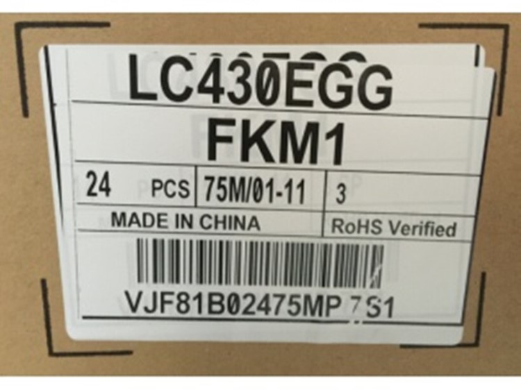 LG全新原包43英寸 LC430EGG-FKM1 彩色显示屏lcd液晶屏tv显示模组