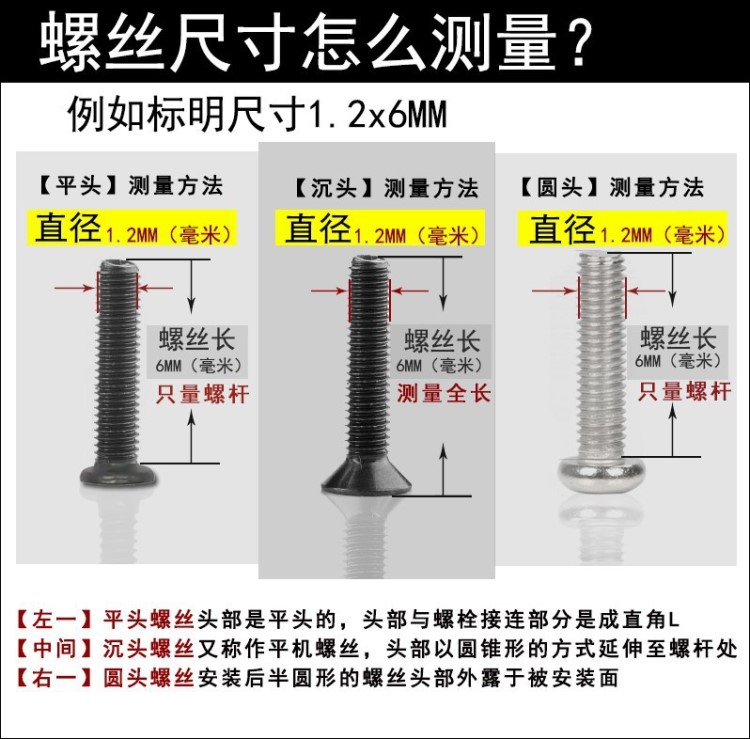 ~手表螺丝带头小螺丝1毫米后盖车钥匙螺丝镜框皮配件国标包上的。