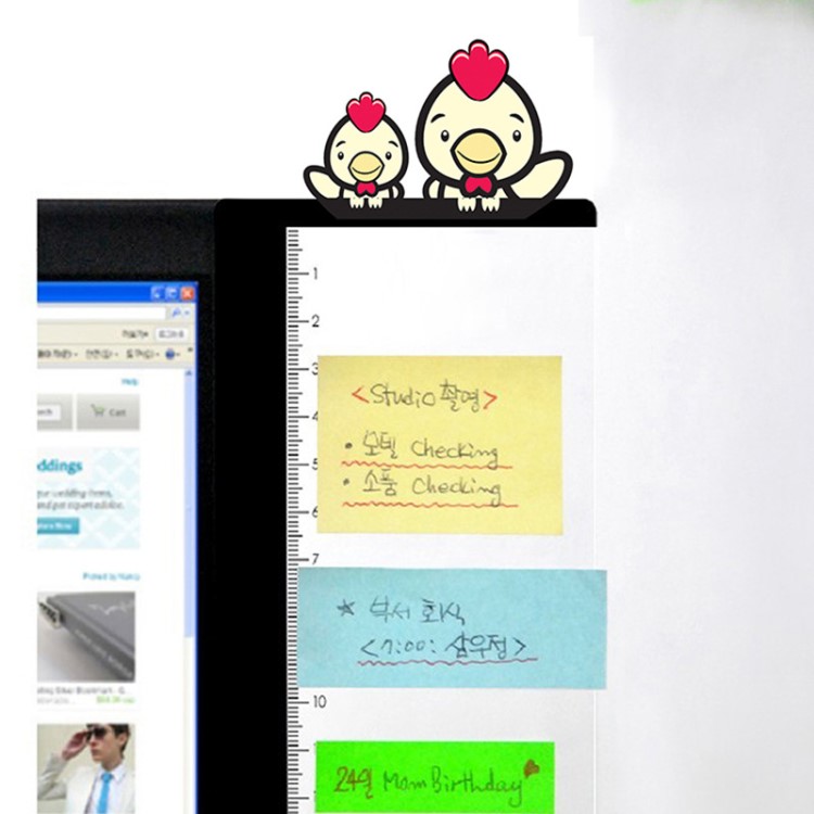 电脑留言电脑侧边留言板显示器侧板便签贴便利贴板十二生肖留言板