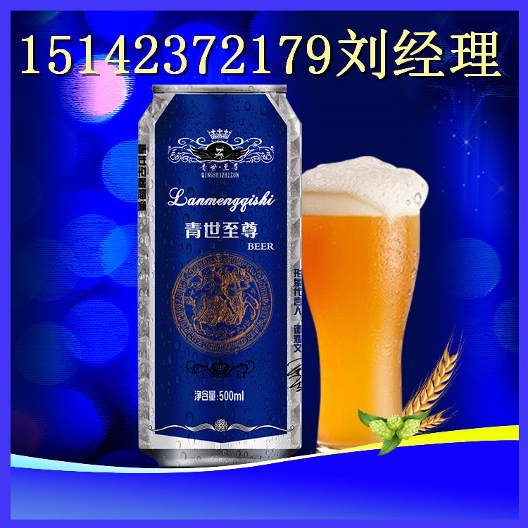 便宜流通啤酒供应/8度500毫升9罐装啤酒代理高安/井冈山