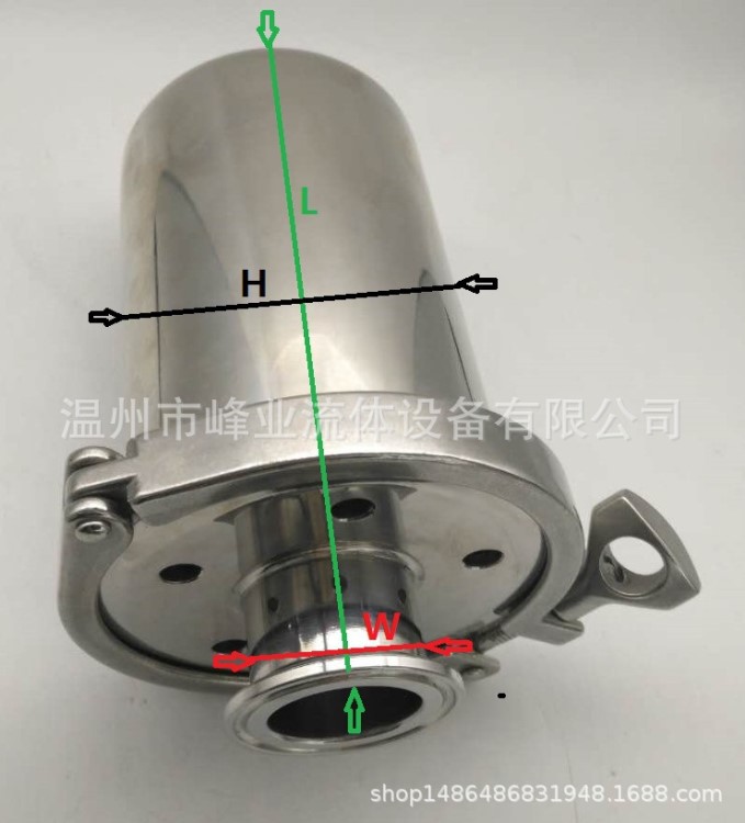 峰业304卫生级无菌呼吸器空气过滤器快装呼吸阀5寸储罐过滤器