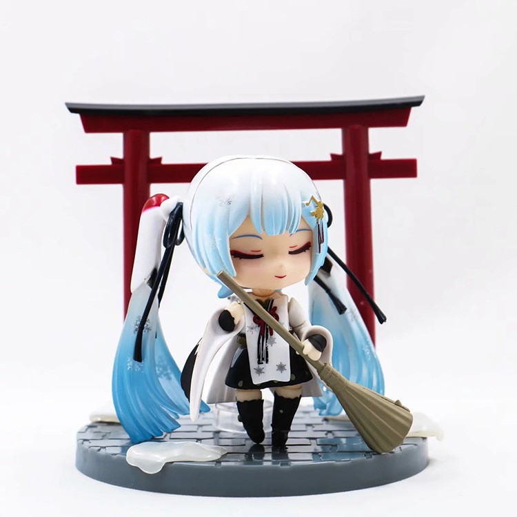 GSC 初音未来 miku 丹顶鹤 雪初音 仙鹤 巫女 粘土人 Q版玩具