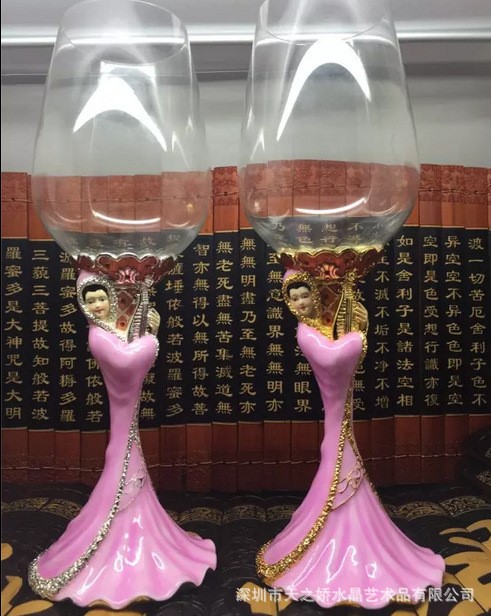 四大美人  珐琅彩红酒具