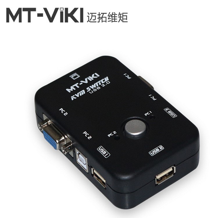 迈拓维矩MT-201UK-CHKVM切换器 手动2口USB 多电脑共享器 2进1出