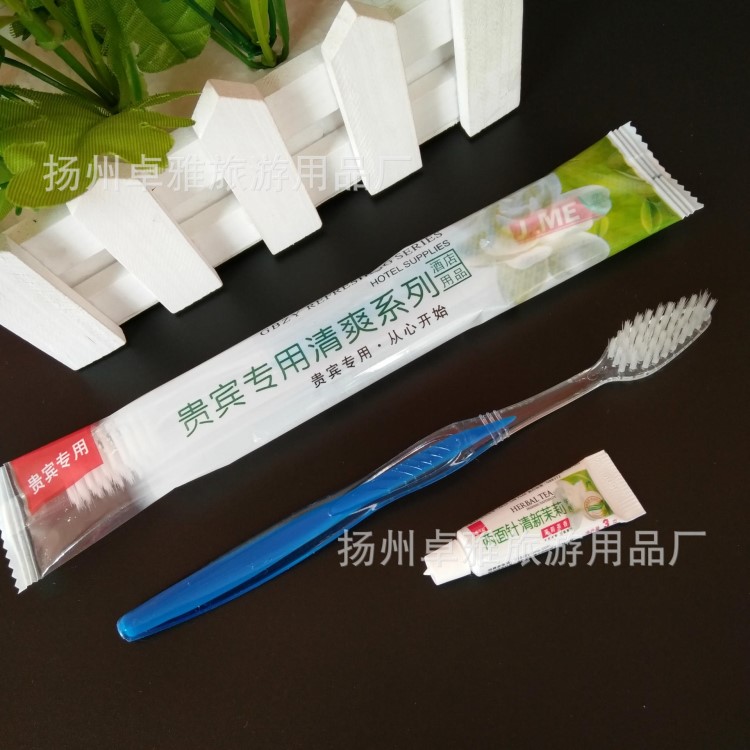 酒店一次性用品 一次性牙刷牙膏 宾馆客房洗漱用品二合一整箱包邮