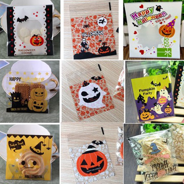 外贸Halloween万圣节糖果自粘袋/礼品包装袋/饰品袋/