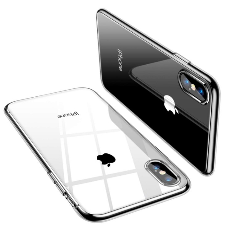 适用iphoneXs手机壳 电镀素材苹果8保护套 透明防摔iPhone7手机壳