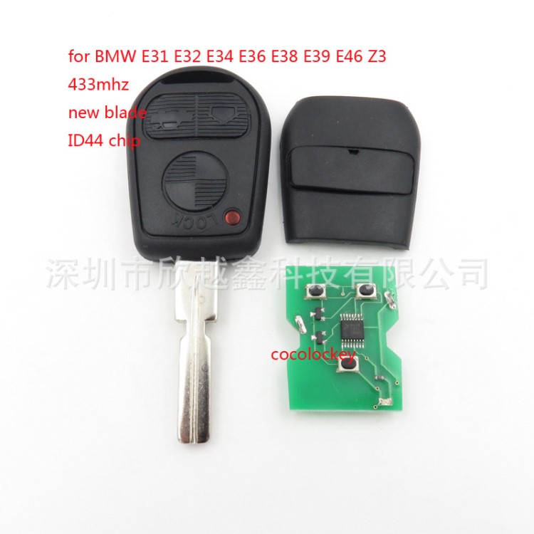 适用于老款BMW宝马740 E38 E39汽车遥控器钥匙433mhz HU58