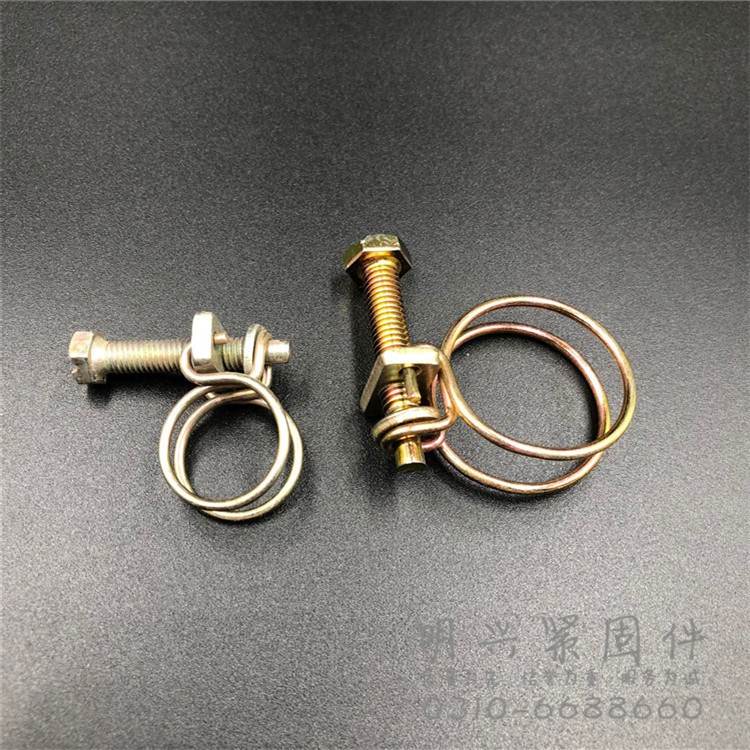 厂家直销供应  双钢丝喉箍 型号29MM 机械喉箍 明兴批发管卡