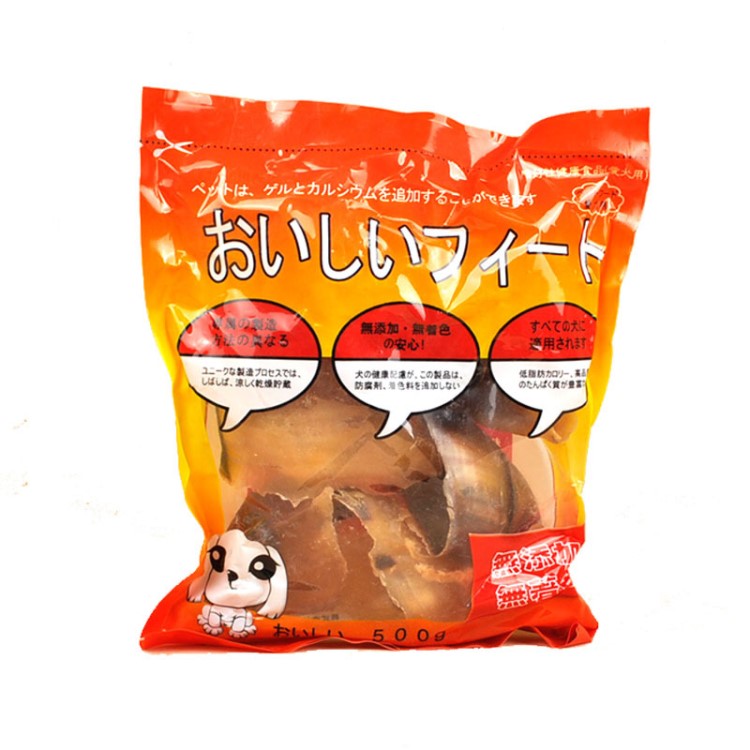 耐咬宠物咬胶 幼犬磨牙骨大狗磨牙天然牛蹄壳 洁齿降火500g