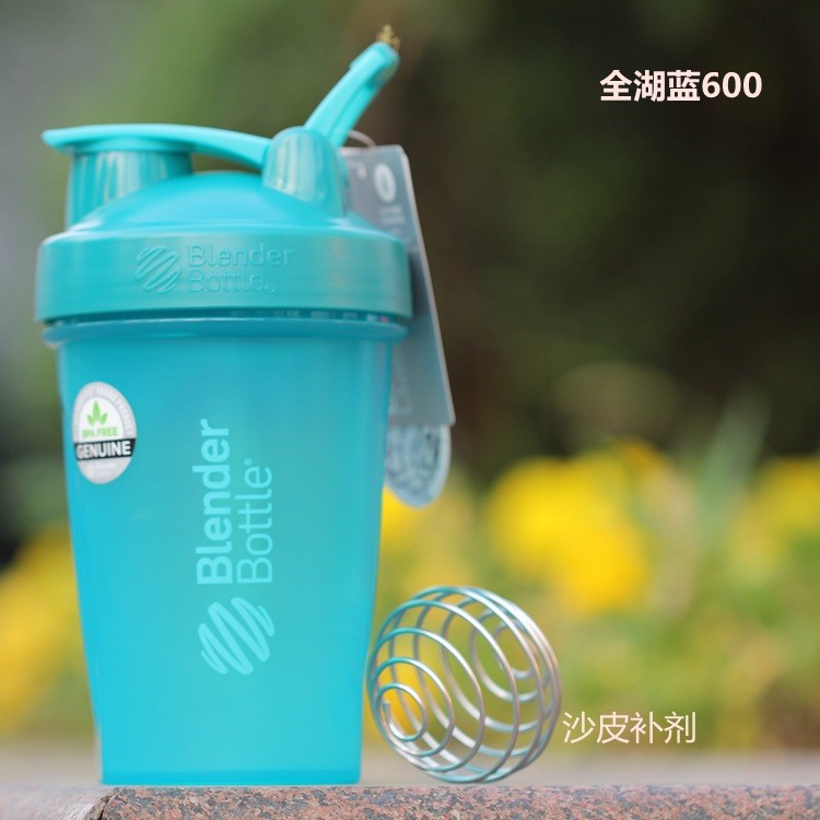 厂家爆款塑料奶昔杯蛋白粉摇摇杯400ML可印LOGO 健身运动水壶