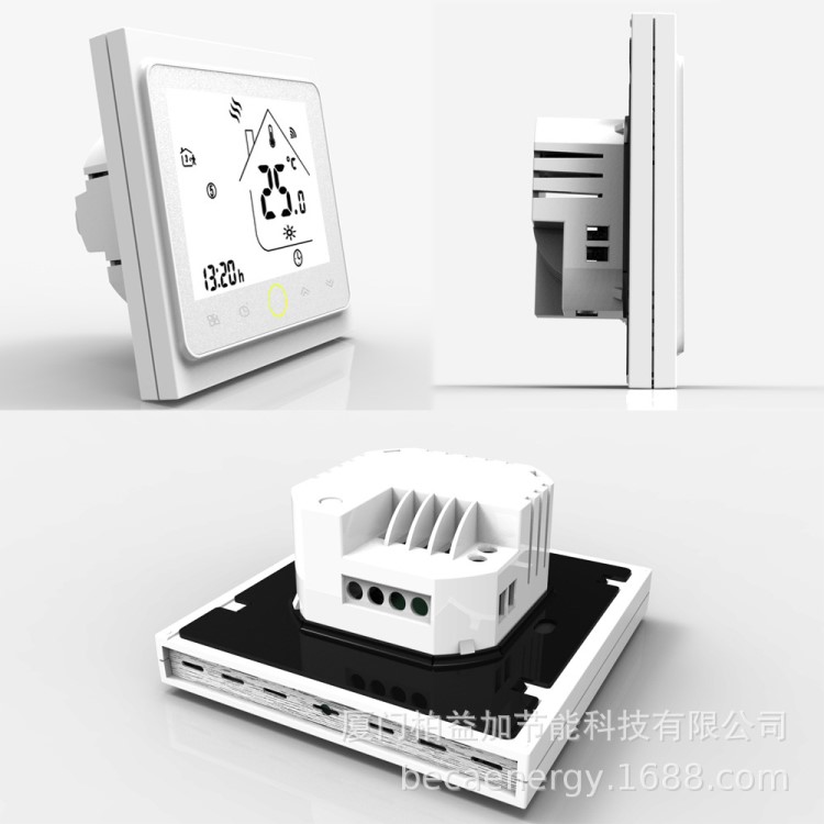 【厂家直销】BHT-002GBLN电采暖温控器带modbus通讯 液晶温控器