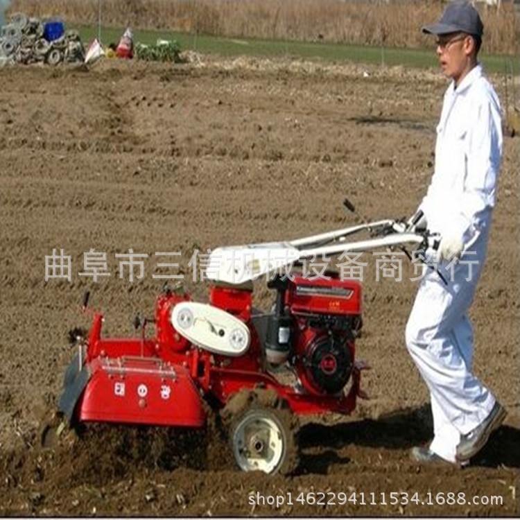 山东果树施肥松土翻地机 河南田园管理机 果园微耕机