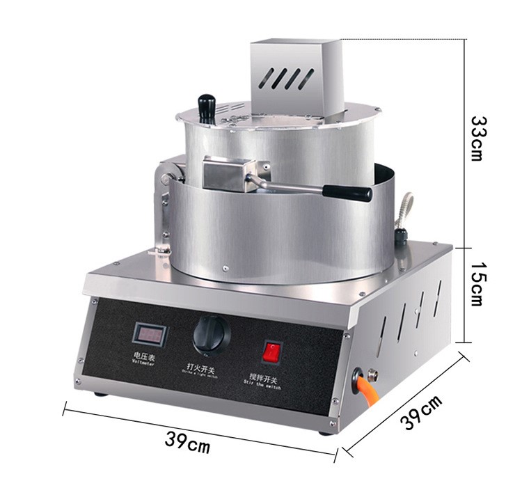 爆米花机商用燃气蹦爆米花锅手摇炸玉米花机器手工球形多功能家用