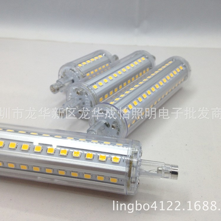 厂家直销 新款R7S玉米灯横插灯85-265V 36 72LED 360度发光 节能