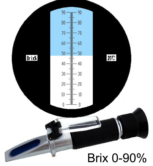 铝0-90%手持糖度计折射仪折光仪 切削液浓度检测仪高浓度测糖仪