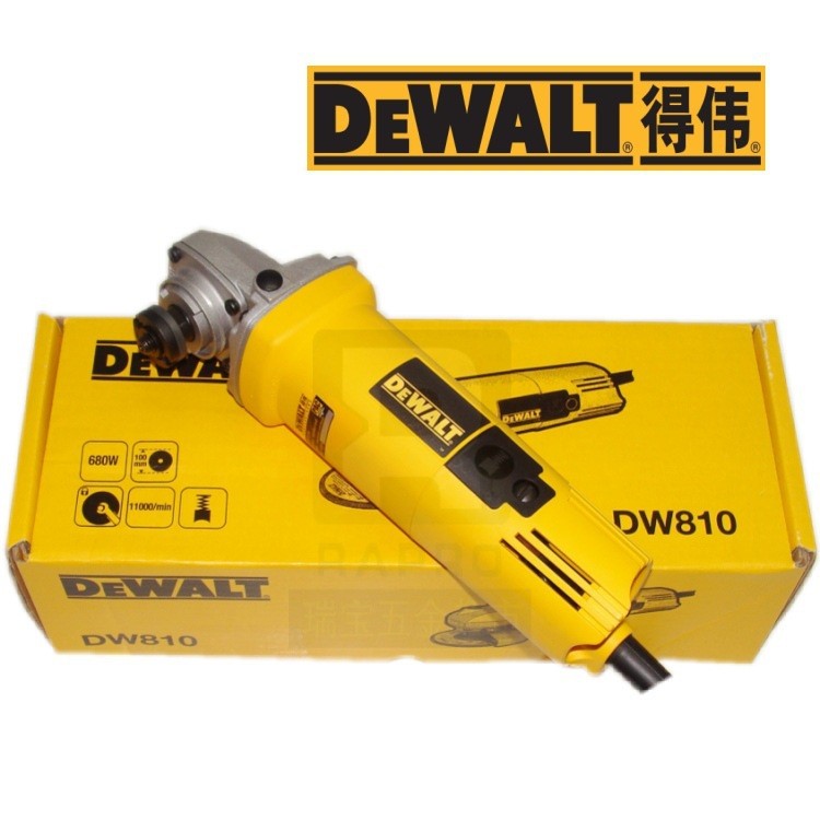 DEWALT得伟100型角磨机大功率切割机石材加工多功能DW803/810/811