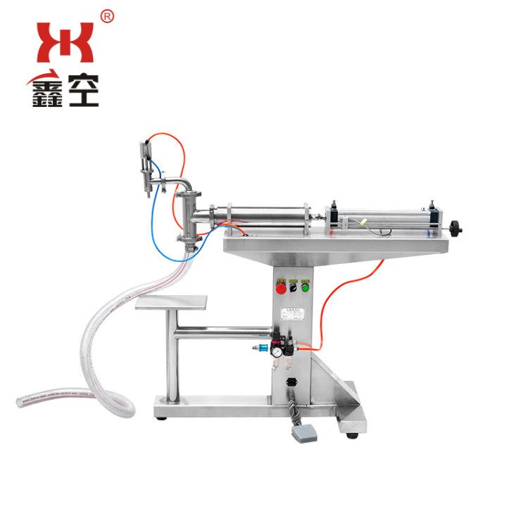 鑫空牌Y1WLD落地式液体单头液体灌装机 膏体自动灌装机 厂家直销