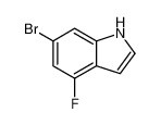 中间体     6-溴-4-氟-吲哚