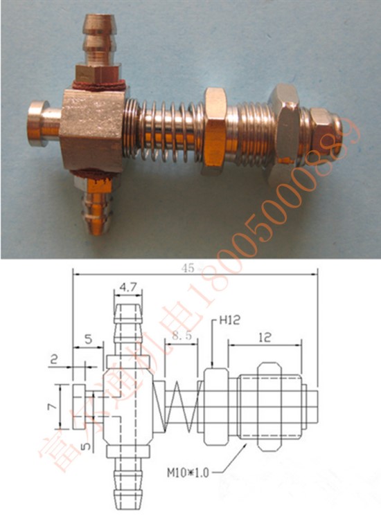 金具吸盘座M10-L45-07 气动元件 真空吸盘座