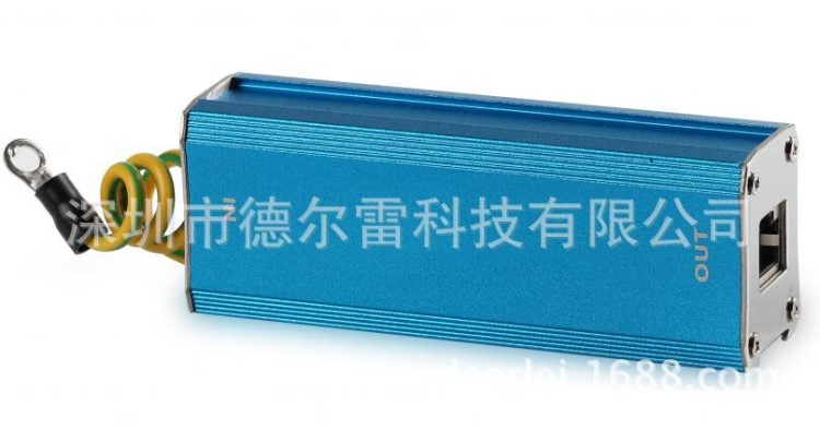 供应千兆网络信号防雷器 RJ45计算机千兆网络POE避雷器