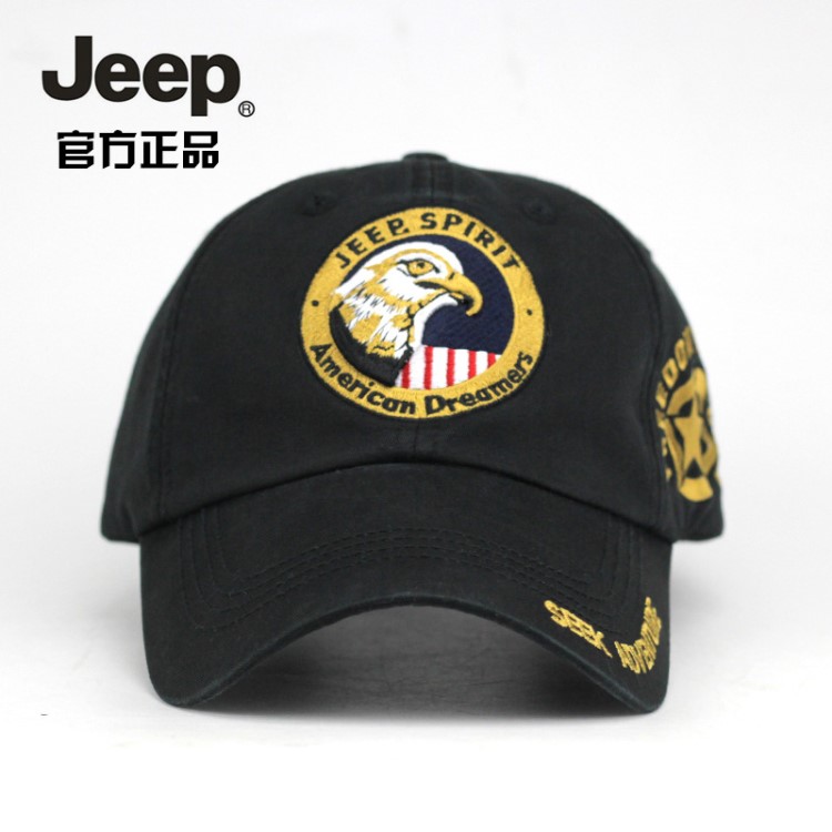 2018专柜JEEP吉普帽男士棒球帽遮阳帽户外帽子男帽春夏鸭舌帽