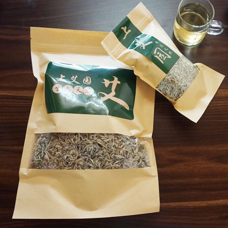 南阳上艾园艾草种植加工 艾尖茶艾茶嫩艾芽艾草茶食用艾芯叶茶50g