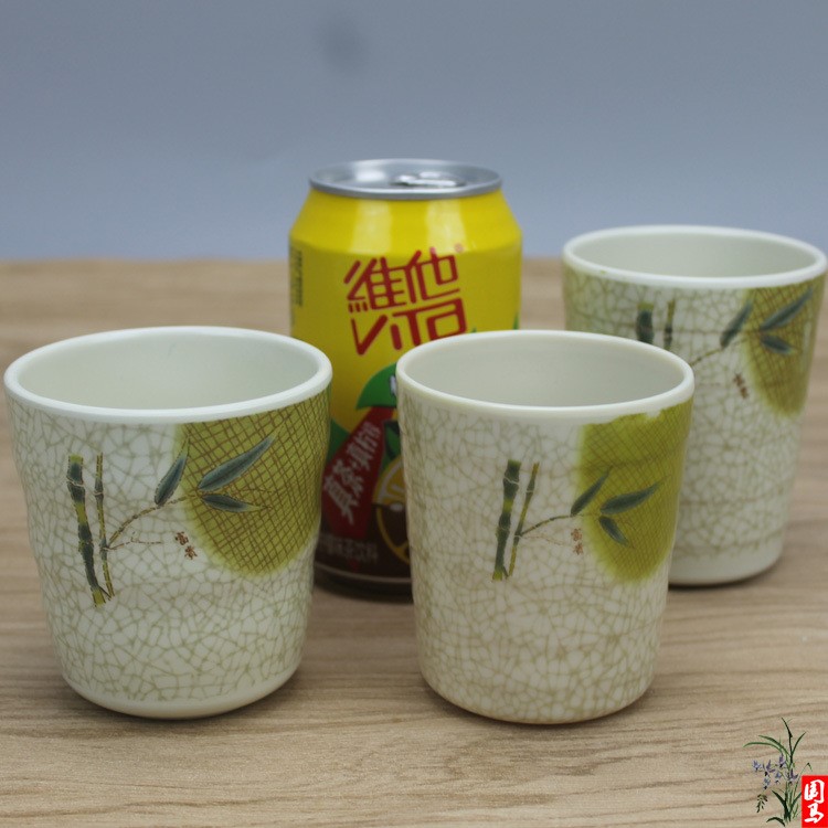 a5密胺杯定制口杯批发直身餐茶杯加厚耐摔茶杯自助餐饮料水杯日式