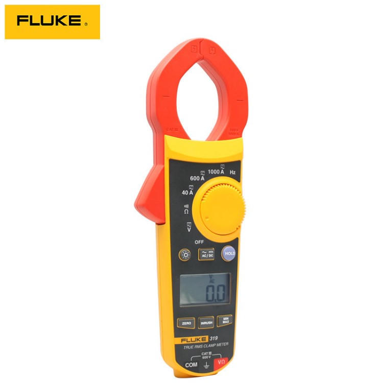 FLUKE福禄克F319数字钳形表 钳形电流表交直流钳形表600