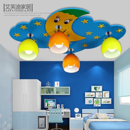 幼儿园卡通装饰灯星月创意造型过道灯LED护眼教室灯儿童房灯具