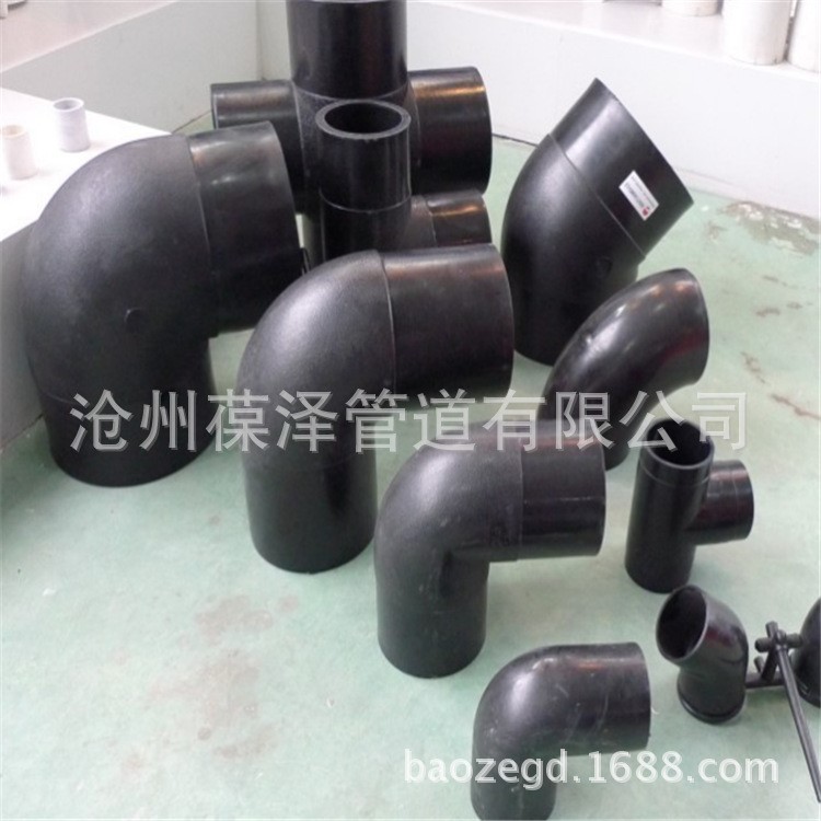 各种PE管件 HDPE 双色给排水管 螺旋波纹管 管道连接件等厂家直销