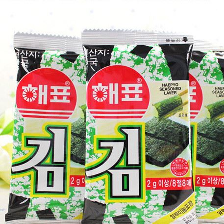 韩国食品批发/海飘海苔 海牌海苔 寿司专用紫菜 20克