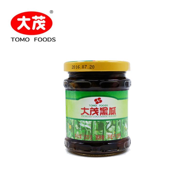 大茂黑瓜220g/瓶 385g/瓶传统开胃酱菜即食蔬菜独立瓶装量大批发