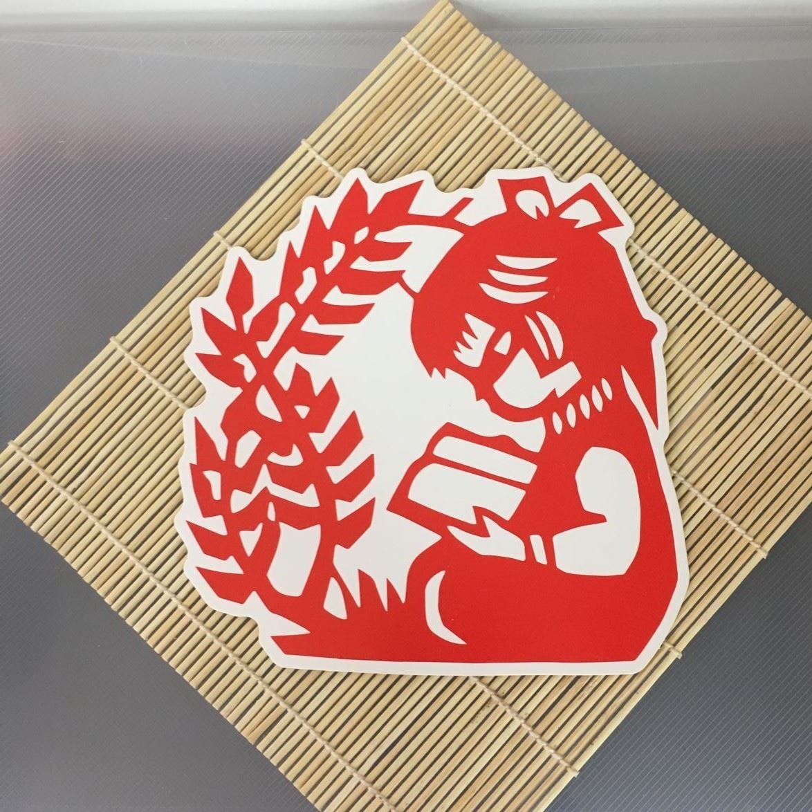 窗花剪纸挂饰不含竹子 纸质工艺品 LOGO来图定制