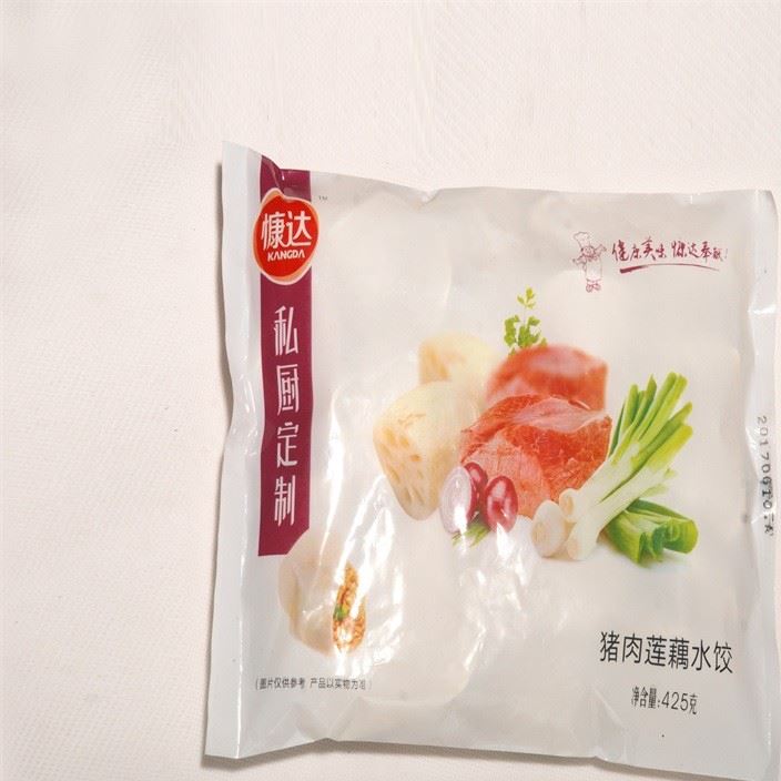 河南慷达私厨定制系列猪肉莲藕饺子速冻水饺食品批发速冻饺子