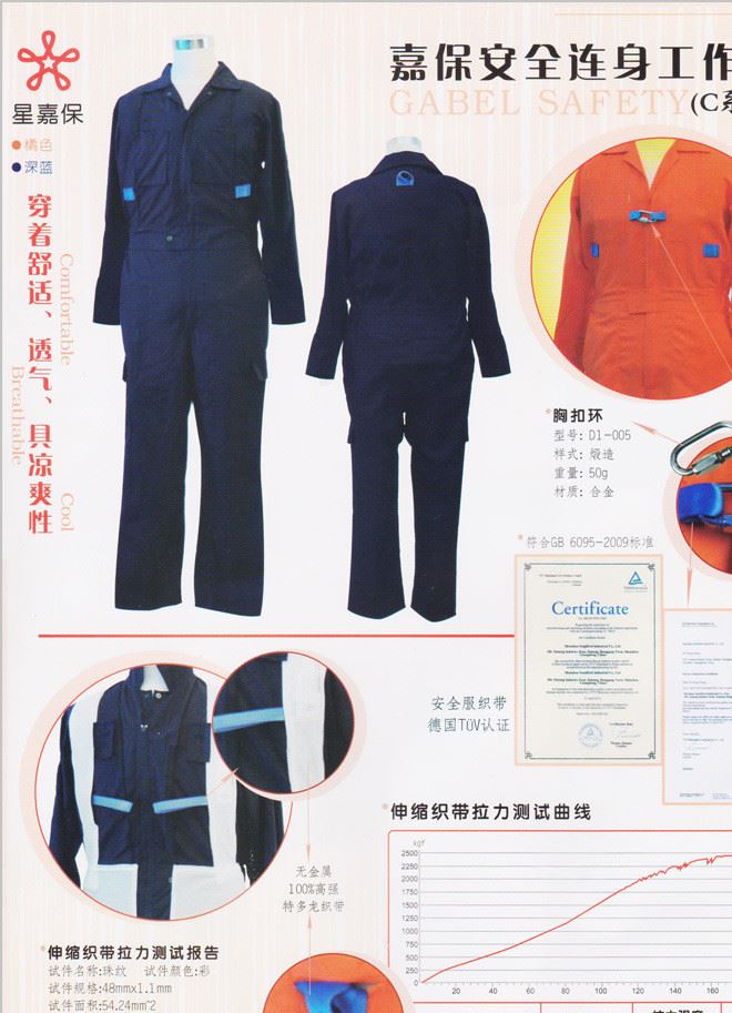 清仓批发 国标防坠落服 高空作业服 内置带工作服