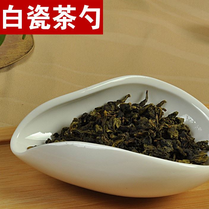 茶具单品 茶道配件 茶勺 茶则 白瓷茶荷
