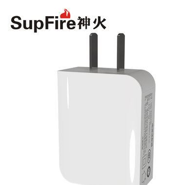 SupFire神火手机充电器充电头 安卓苹果手机通用适配器插头