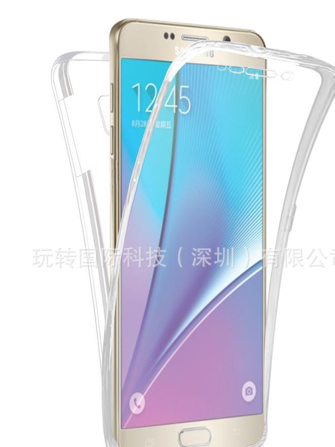 新款note7手机壳 NOTE7前后全包保护套防摔透明超薄TPU手机壳