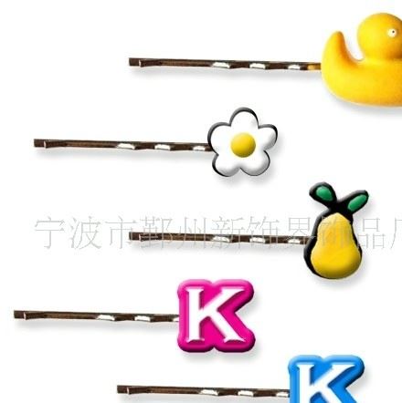 PVC软胶卡通发饰发夹1元以下