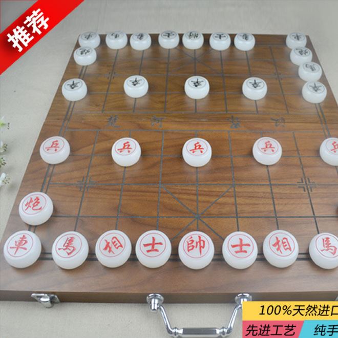 现代简约象棋厂家直销 精选天然阿富汗玉工艺品 玉石象棋批发