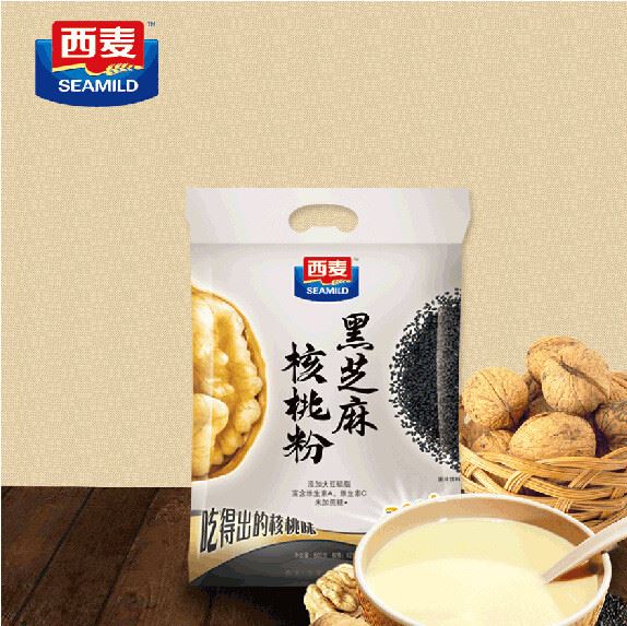 新品 西麦黑芝麻核桃粉600g 健康营养儿童早餐休闲食品批发