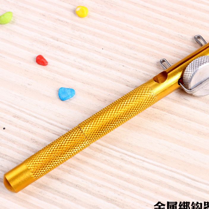 厂家批发全金属手动绑钩器 两用型 鱼钩绑钩器 子线打结器绑钩器